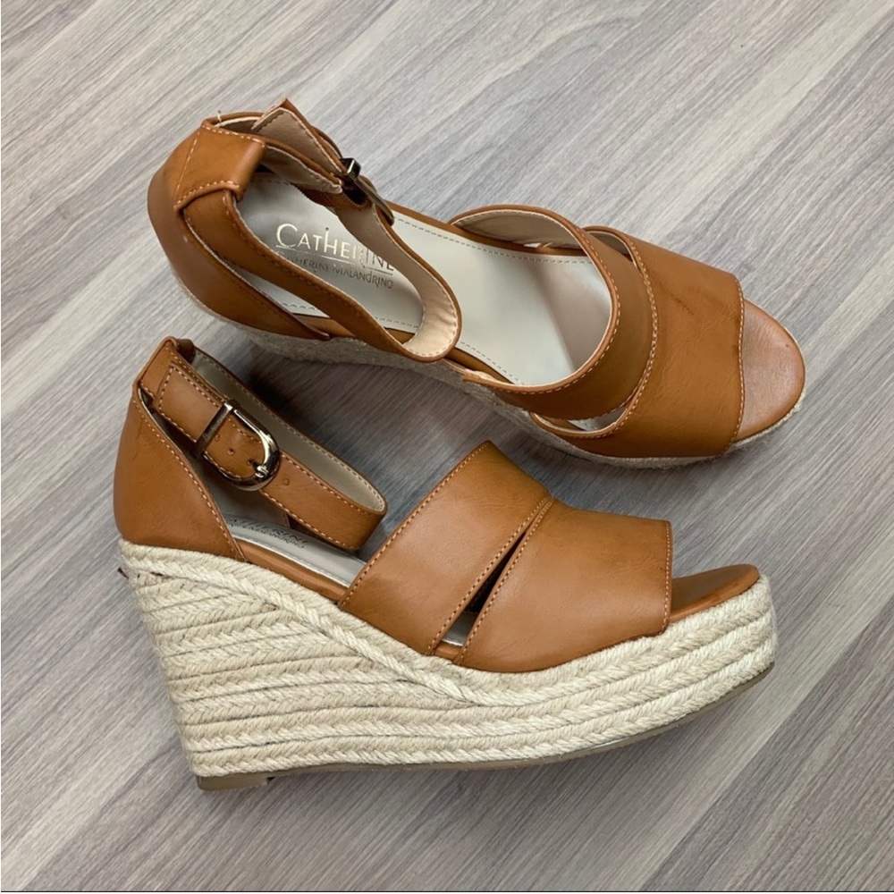 NIB Catherine Malandrino Andiee Espadrille Wedge 8.5 - Picture 3 of 8